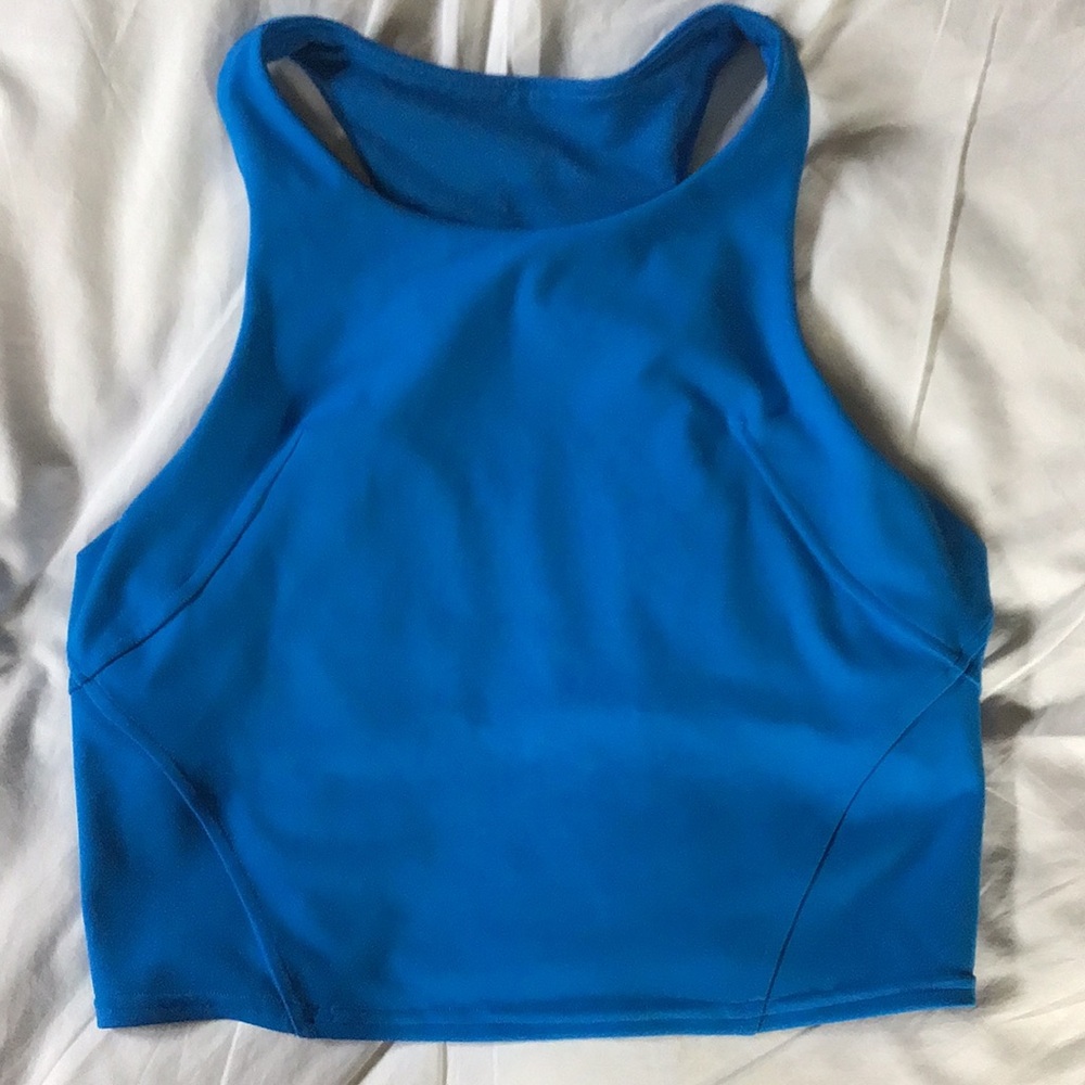 #265 LULULEMON Crop Tank, Blue, size 8, T1164